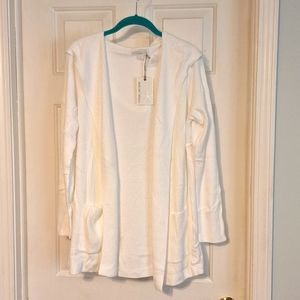 Barefoot Dreams Cozychic Ultra Light Hooded Ribbed Cardigan